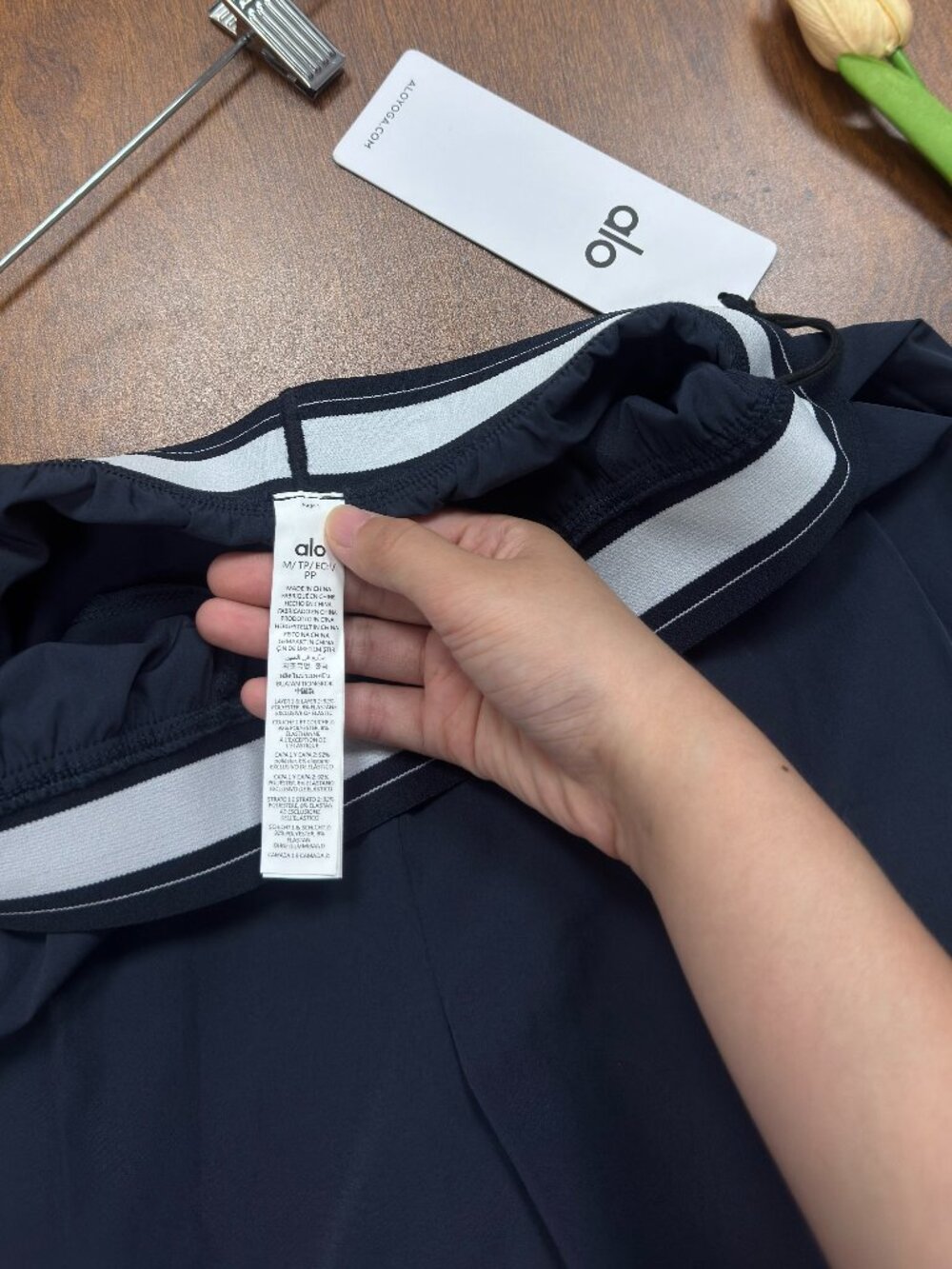 ALO Yoga🌌Suit Up Trouser Navy Blue Regular NWT💟Elevated Style Pants - Picture 3 of 8